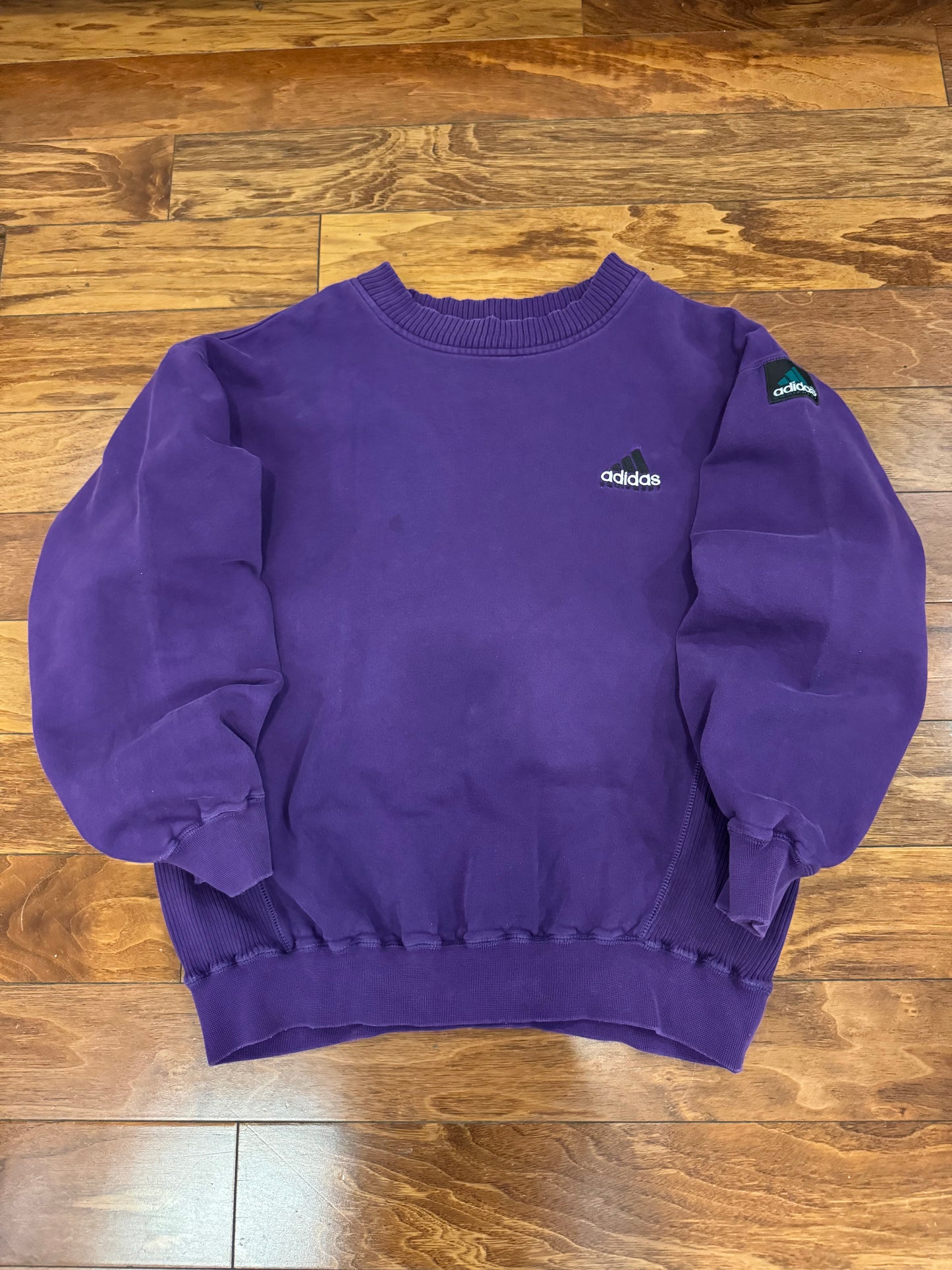 90s Adidas Equipment Purple Crewneck (L)