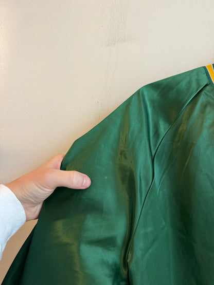1992 Oakland Athletics Vintage Locker Line Satin Jacket (M)