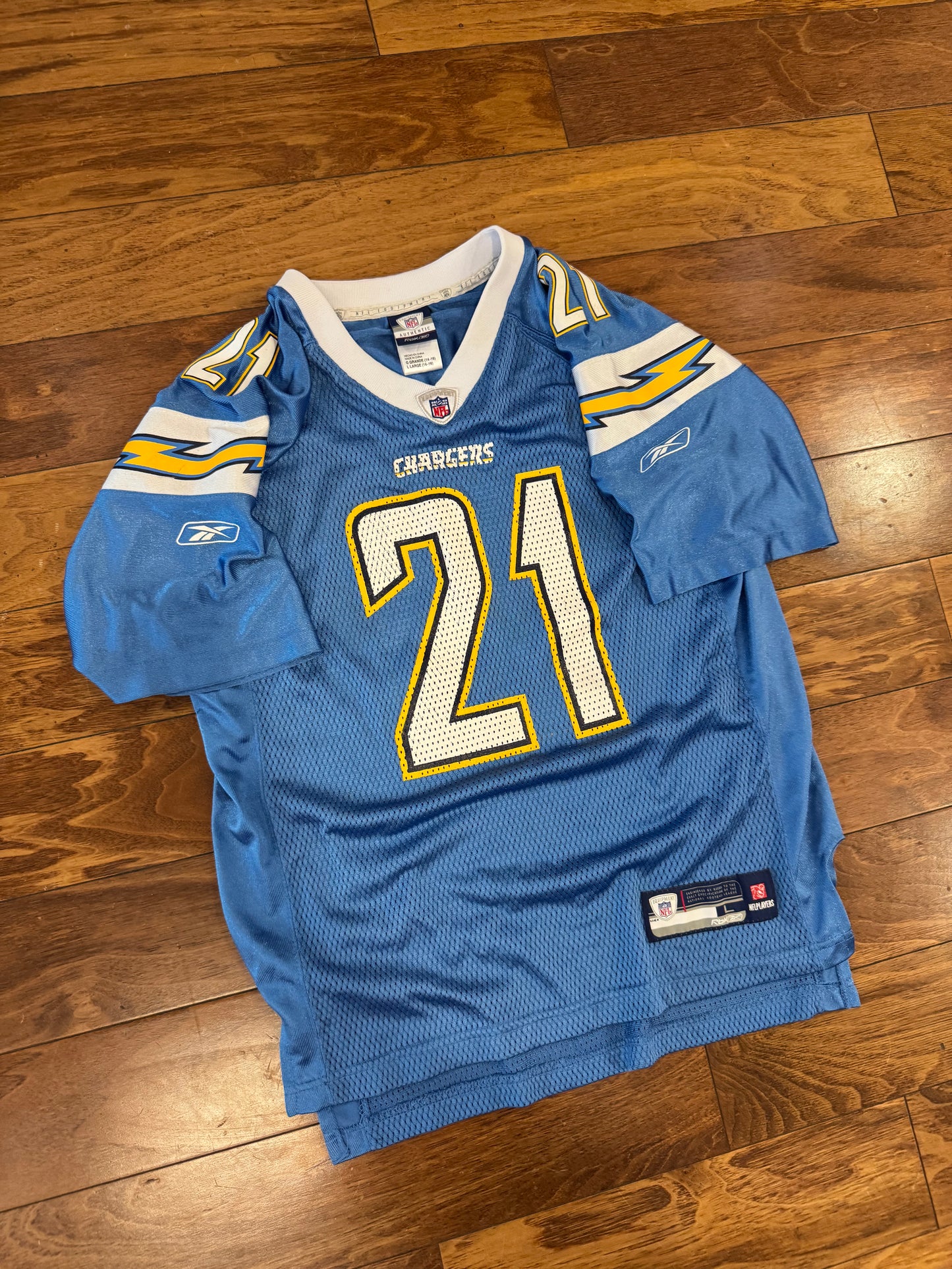 00s San Diego Chargers LaDainian Tomlinson NFL Reebok Jersey (Youth L)