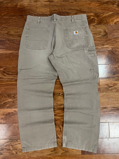 2015 Carhartt Mushroom Colored Workwear Pants (36x29)