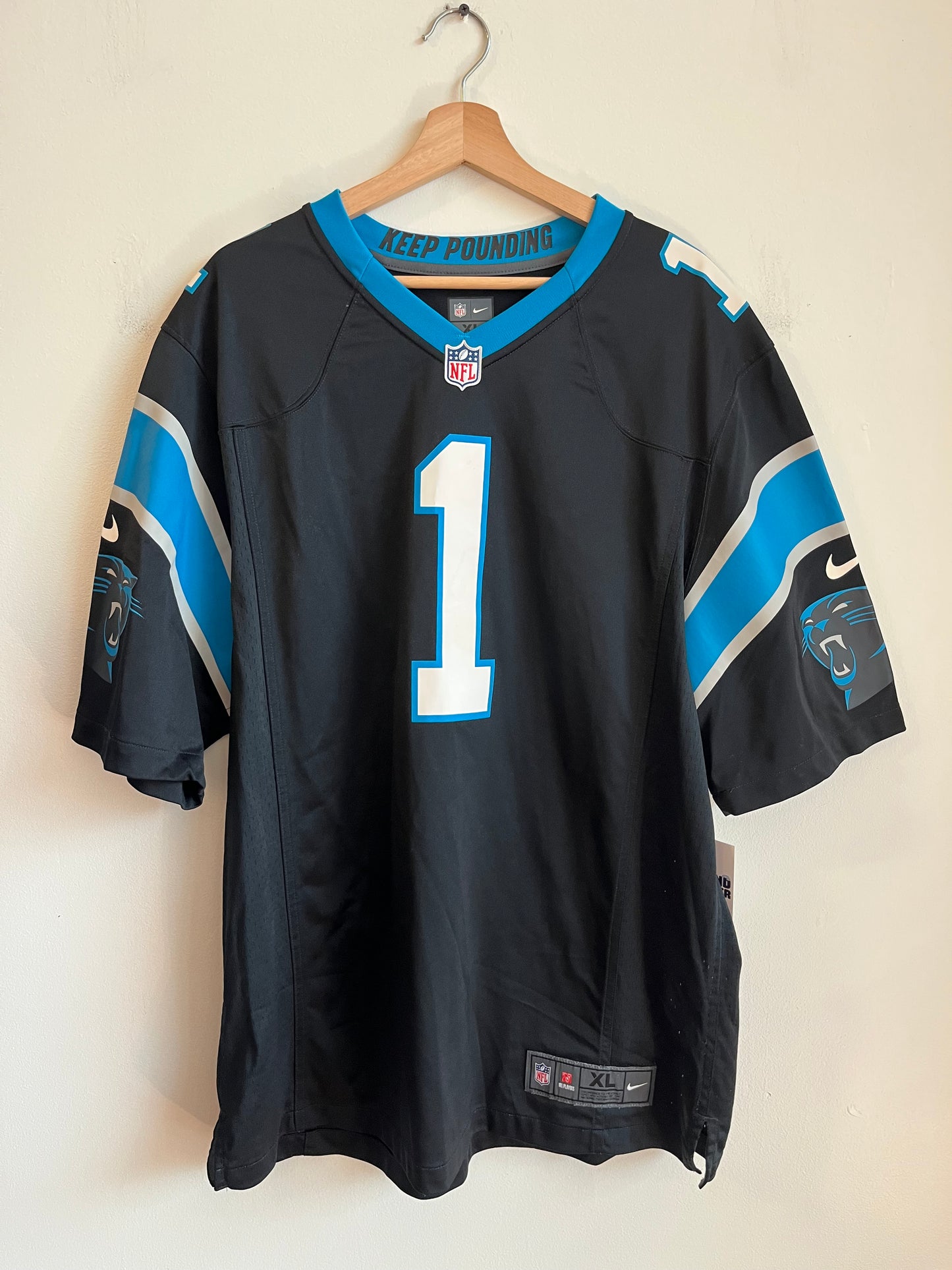 2010s Carolina Panthers Cam Newton Nike Home Jersey (XL)