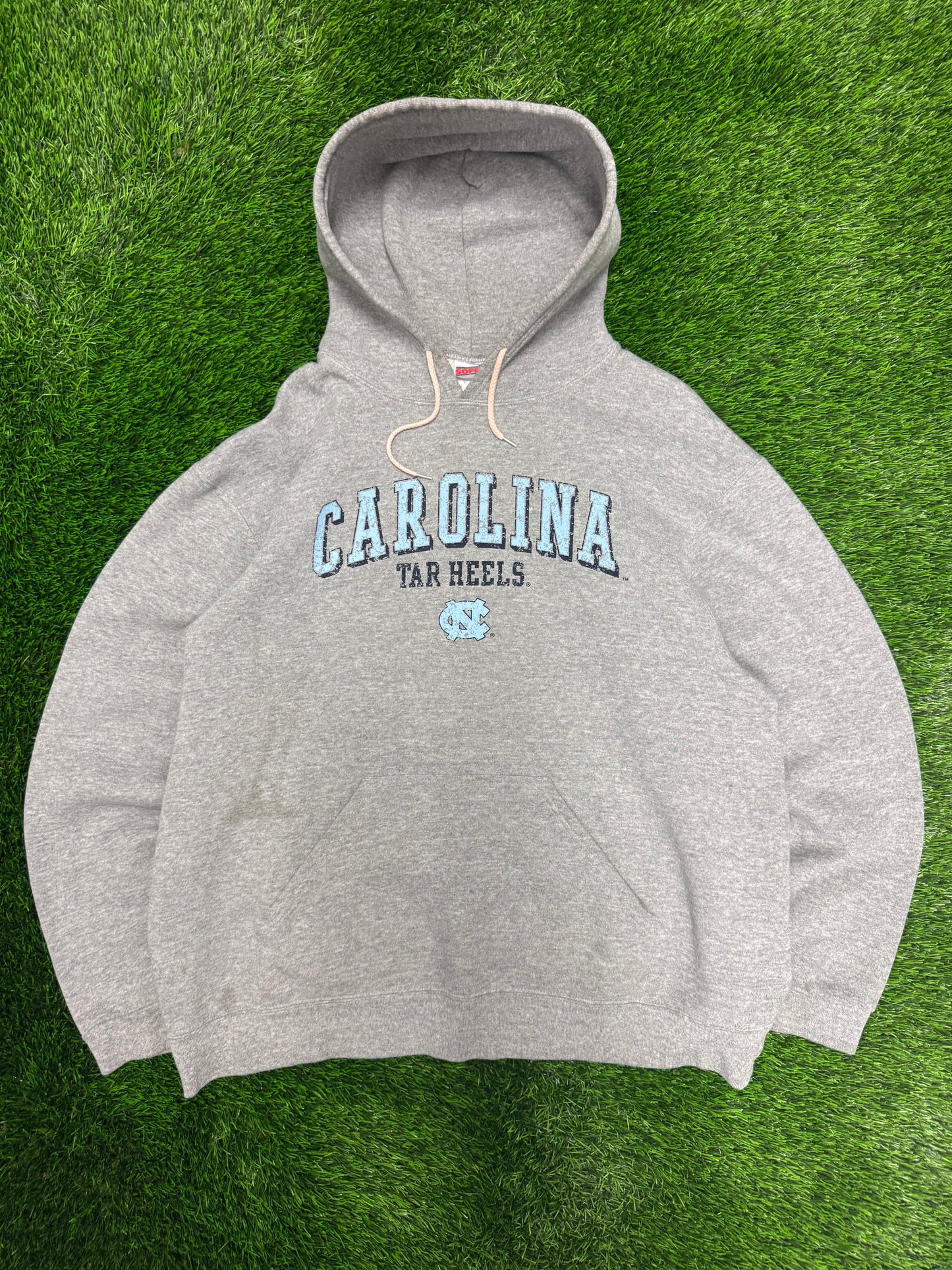 00s University of North Carolina (UNC) Tar Heels Soffe Grey Hoodie (XL)