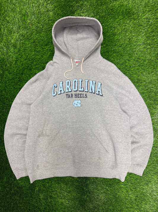 00s University of North Carolina (UNC) Tar Heels Soffe Grey Hoodie (XL)