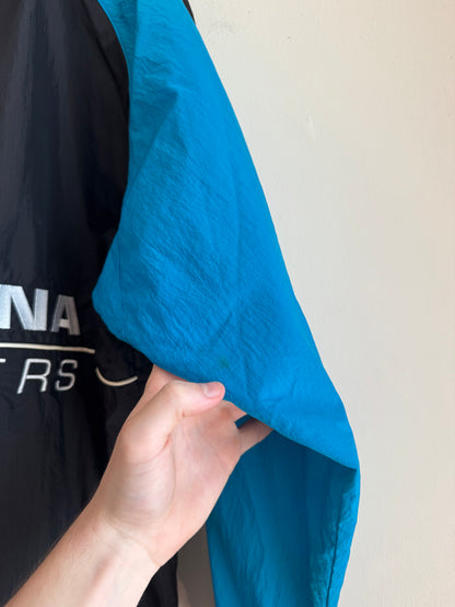90s Carolina Panthers Logo Athletic Spell Out Windbreaker (M)