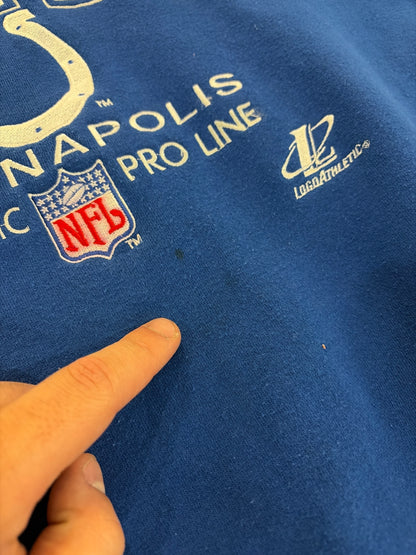 90s Indianapolis Colts Logo Athletic Embroidered Crewneck (L)