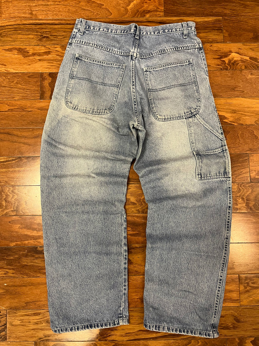 00s Baggy Light Wash Carpenter Jeans (36 x 32)