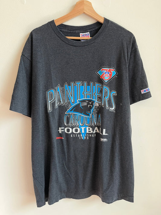 1994 Carolina Panthers Striped Trench Tee (XL)