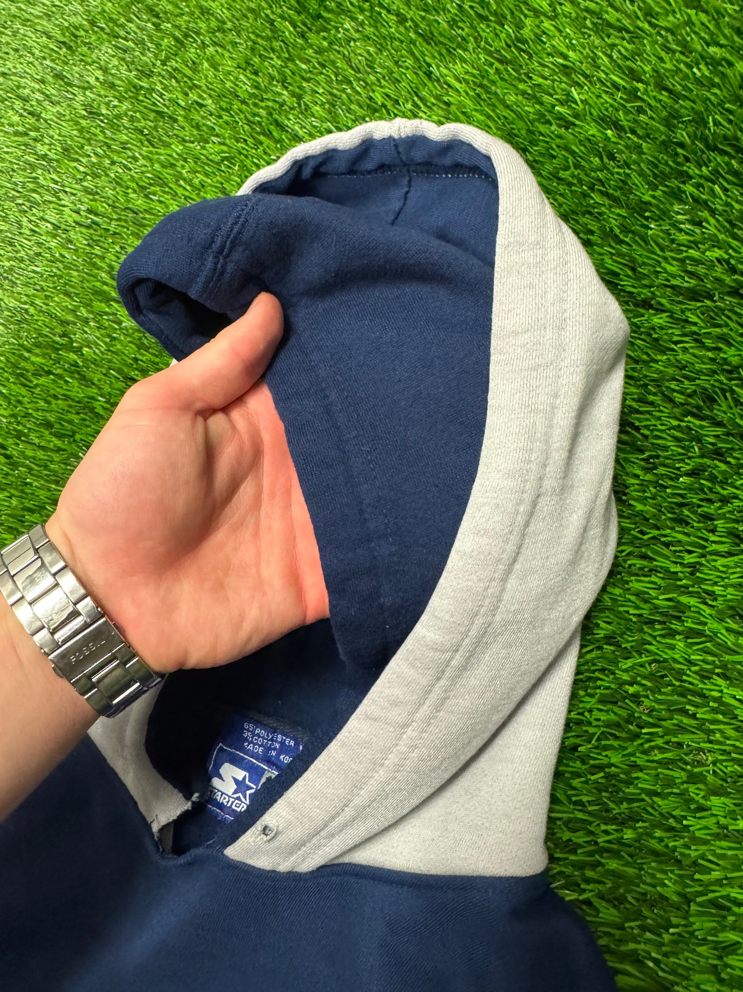 90s Dallas Cowboys Starter Distressed Hoodie (XL)