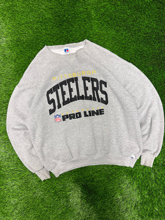90s Pittsburgh Steelers Russell Pro Line Crewneck (XL)