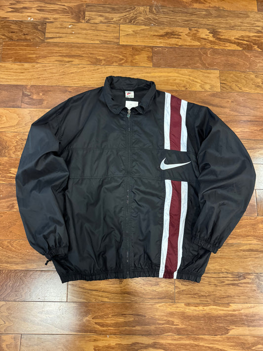 90s Nike Vertical Stripe Windbreaker (XL)