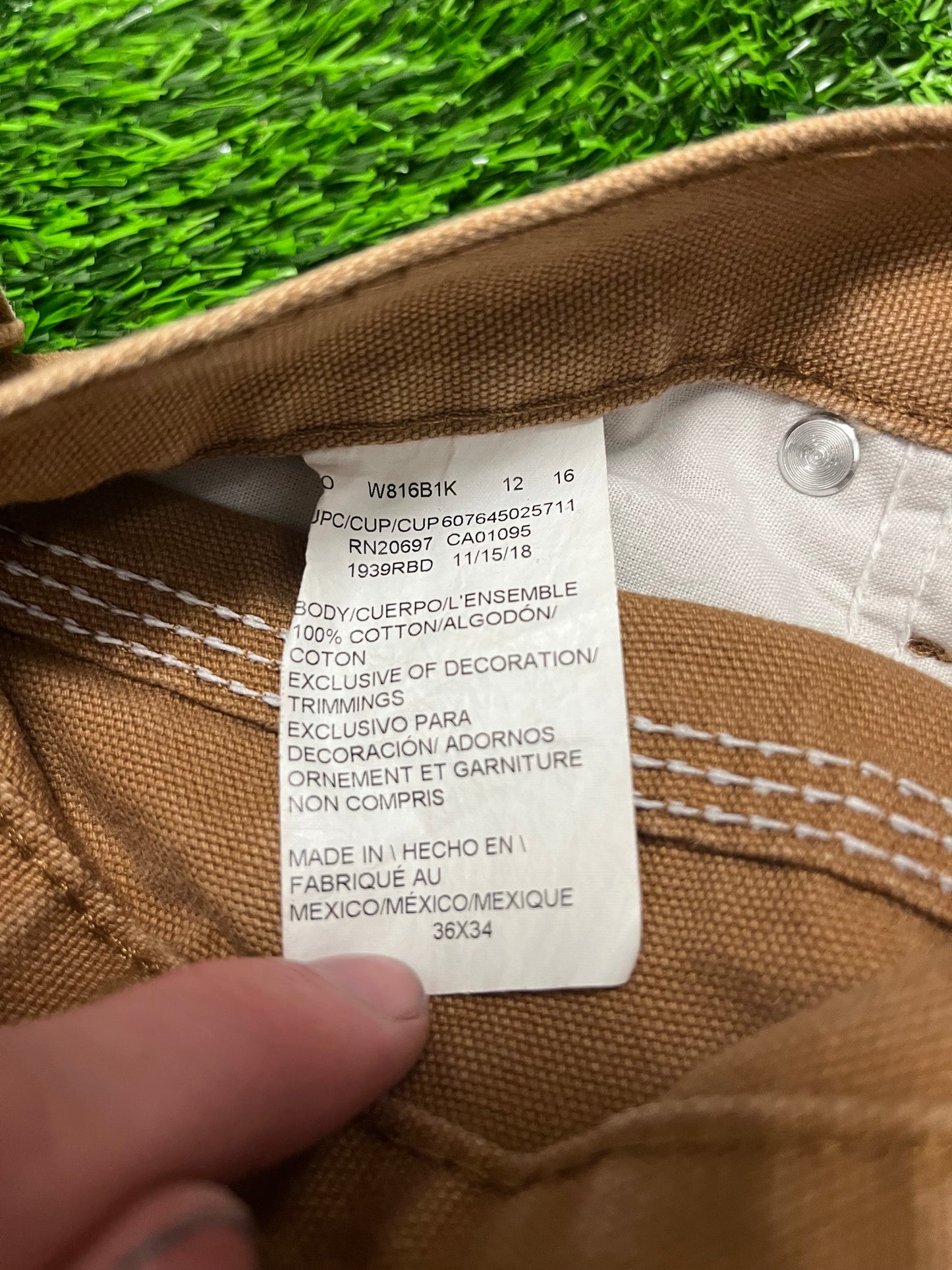 Dickies Dark Tan Carpenter Pants (36 x 34)