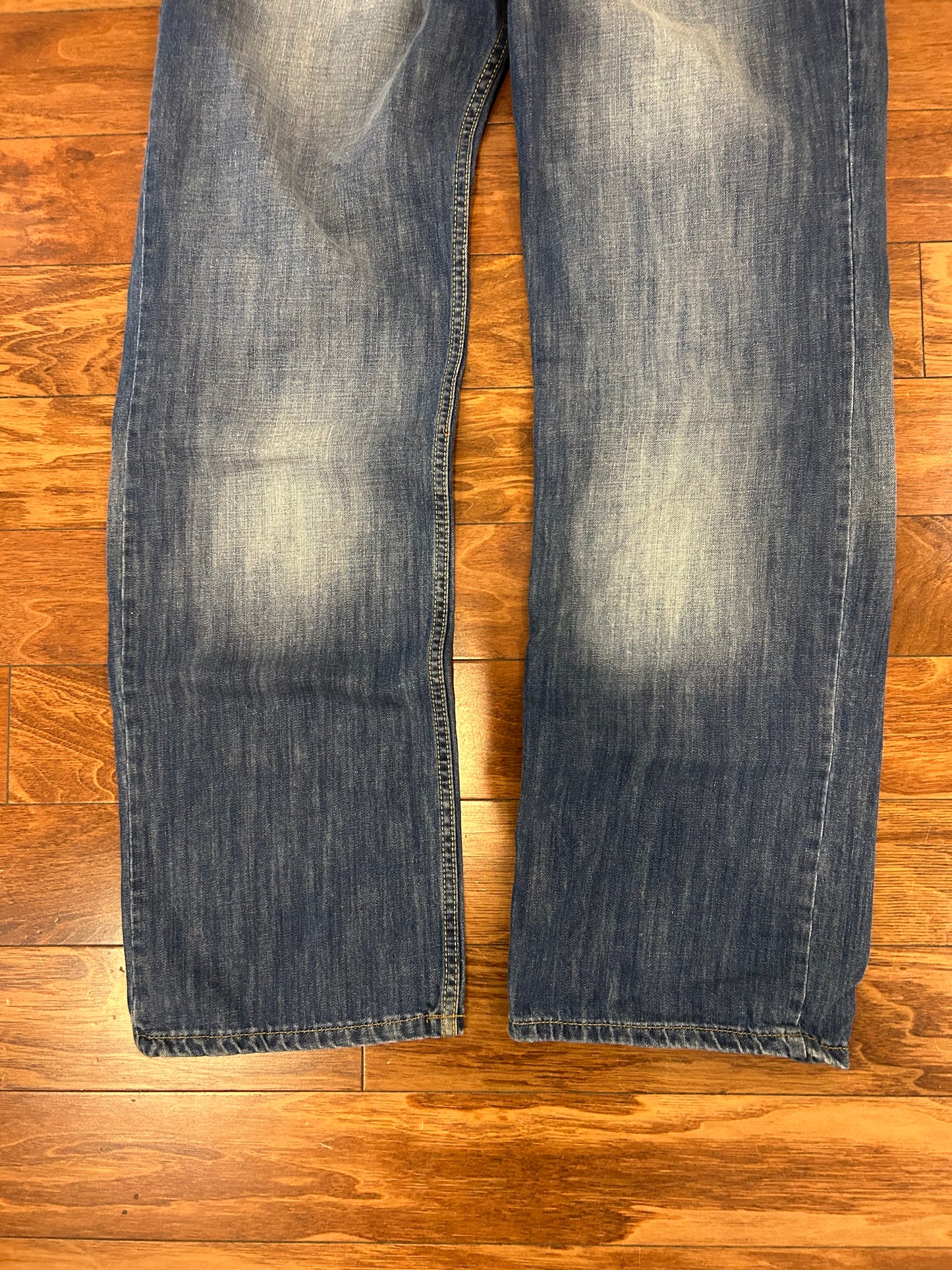 00s Ed Hardy Embroidered Skull Jeans (36 x 32)