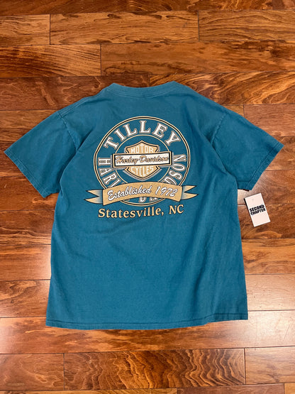 1996 Harley Davidson Teal Statesville Tee (XL)