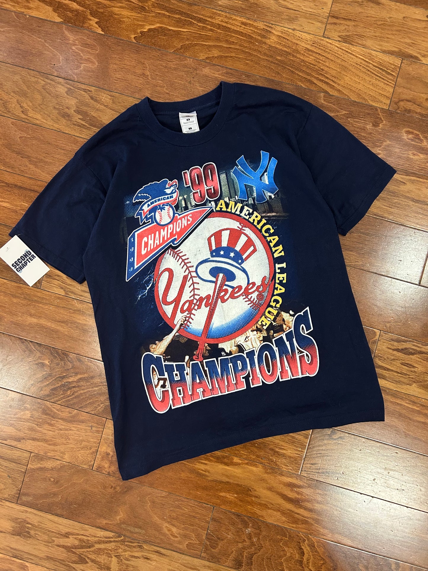 1999 New York Yankees American League Champions Tee (L)