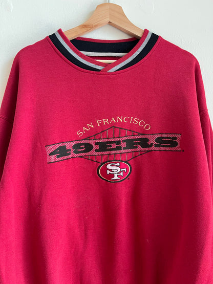 90s San Francisco 49ers Starter Embroidered Crewneck (XL)