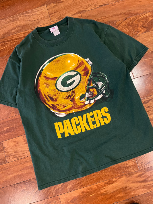 2005 Green Bay Packers Helmet Tee (L)