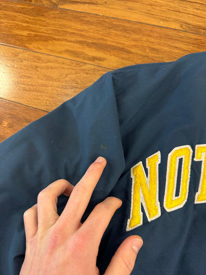 80s Notre Dame Boxy Swingster Vintage Windbreaker Varsity Jacket (L)