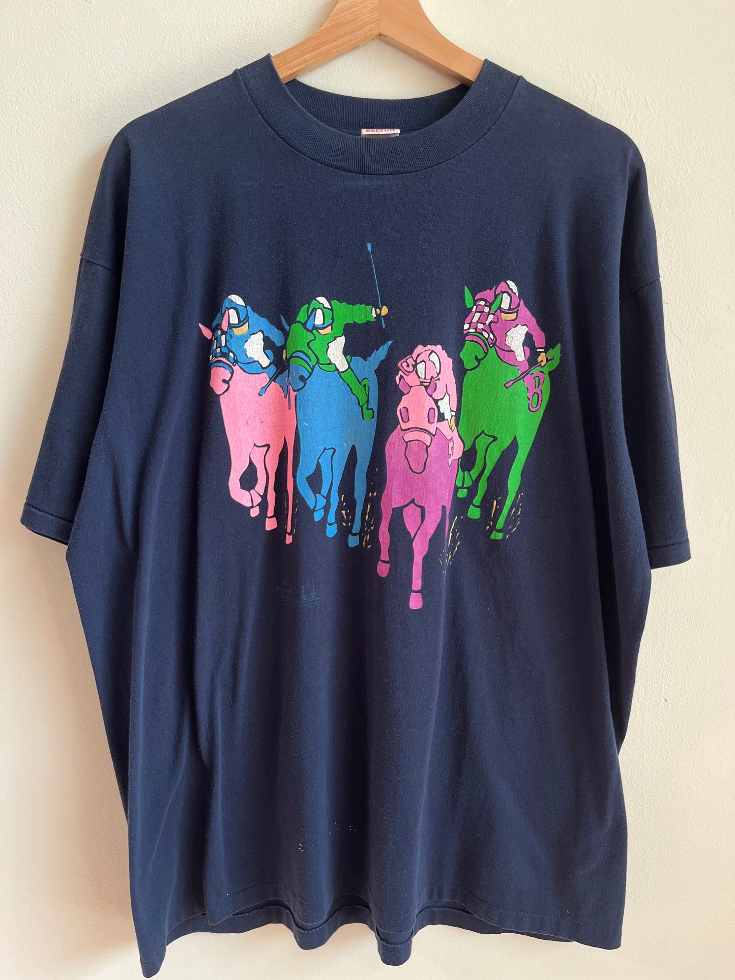 90s Kentucky Derby Horse Racing Tee (XXL)