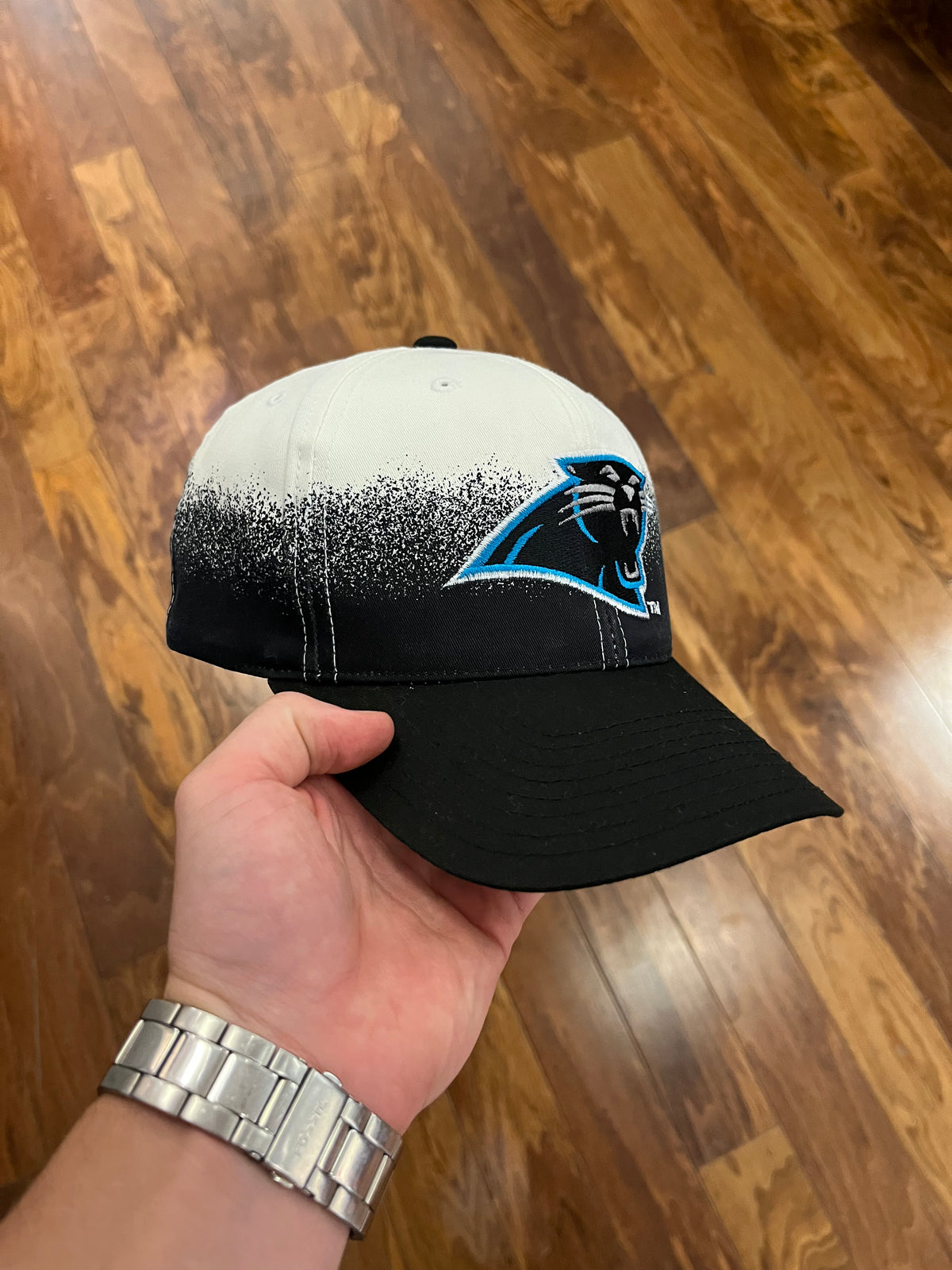 90s Carolina Panthers Splatter Logo Hat (OS)