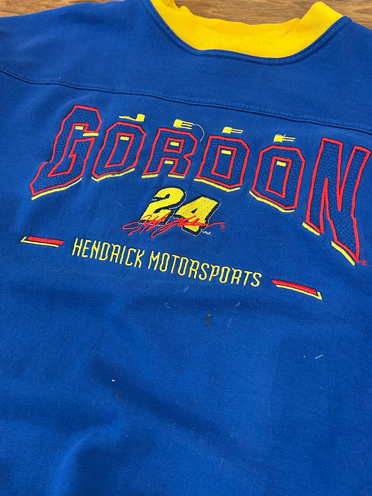 90s Nascar Jeff Gordon #24 Chase Authentic’s Stained Crewneck (XL)