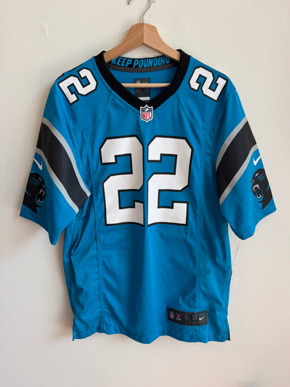2022 Carolina Panthers Christian McCaffery Blue Jersey (S)