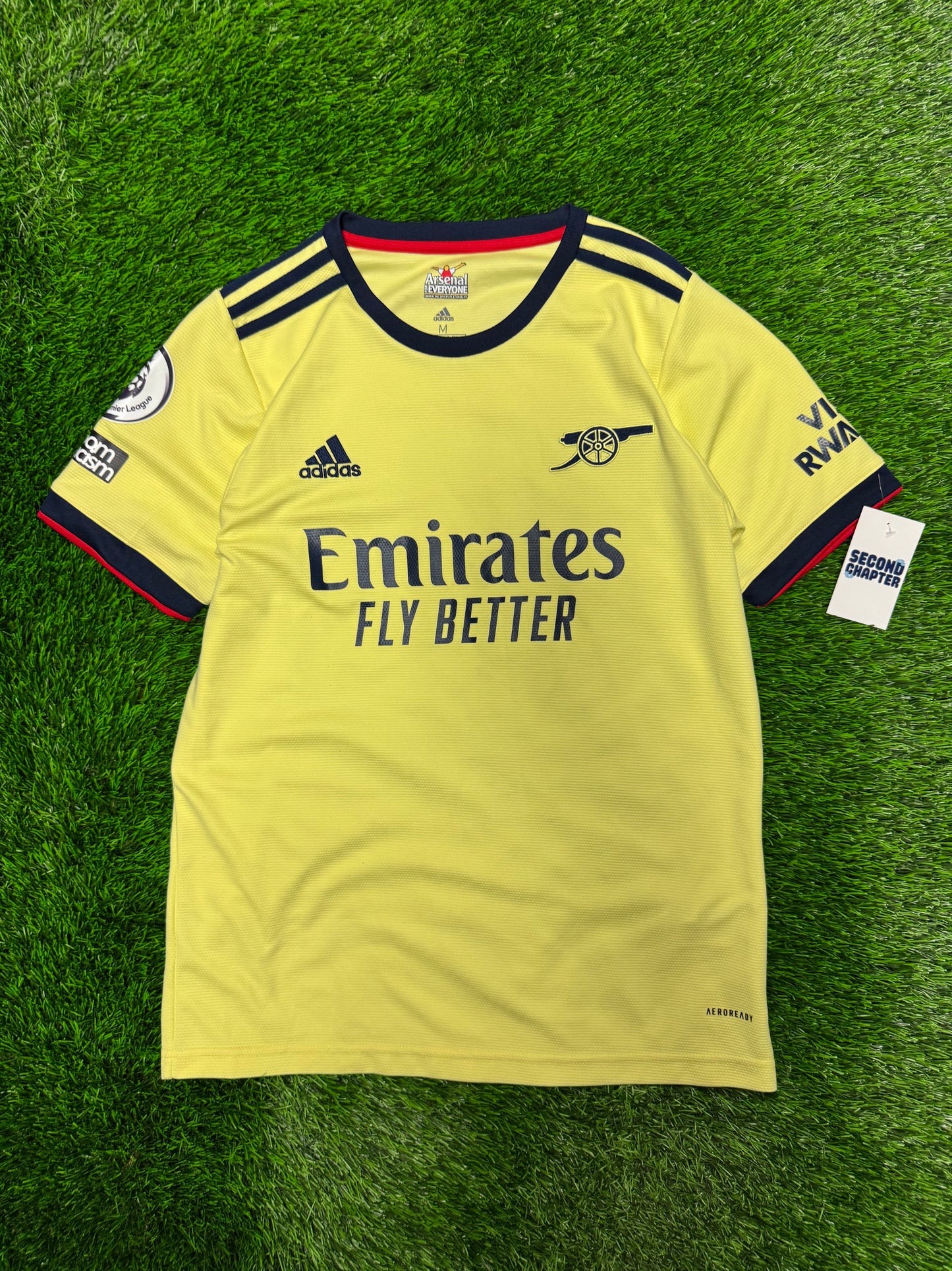 Arsenal Adidas Bukayo Saka #7 Away Soccer Jersey 2021-22 Kit (M)