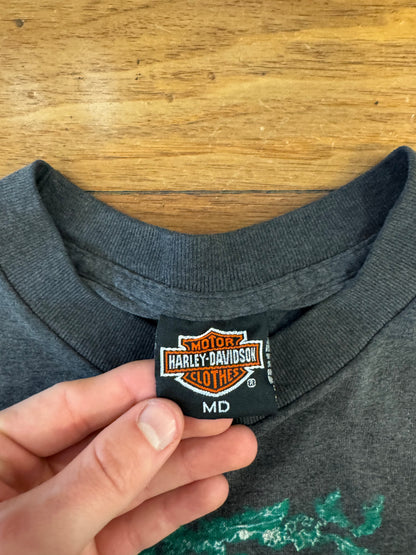 1991 Harley Davidson Acid Wash Fishing Tee (M)