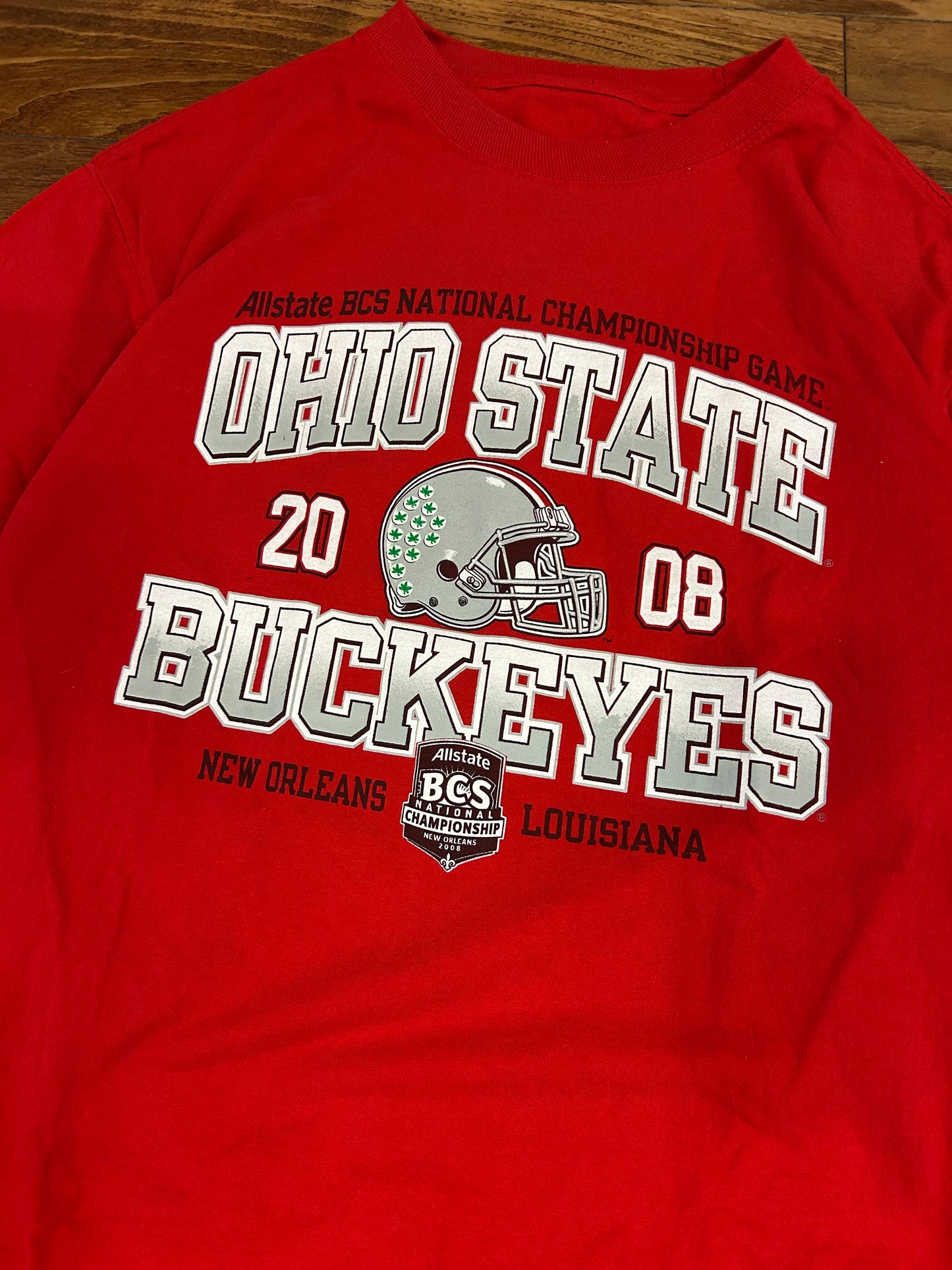2008 Ohio State University (OSU) BCS Champions Tee (L)