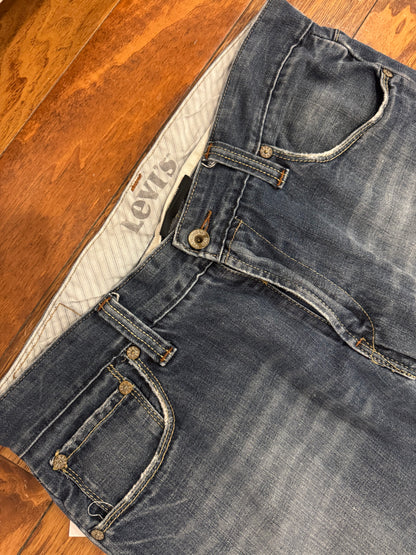 2007 Levi's Slim Straight Dark Wash Jeans (36 x 34)