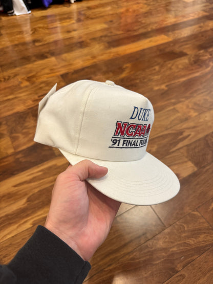 1991 Duke Blue Devils NCAA Final Four White Hat (OS)