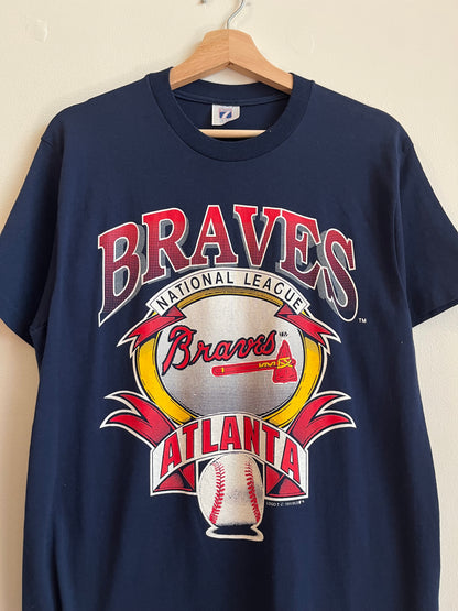 1991 Atlanta Braves Logo 7 MLB Tee (L)