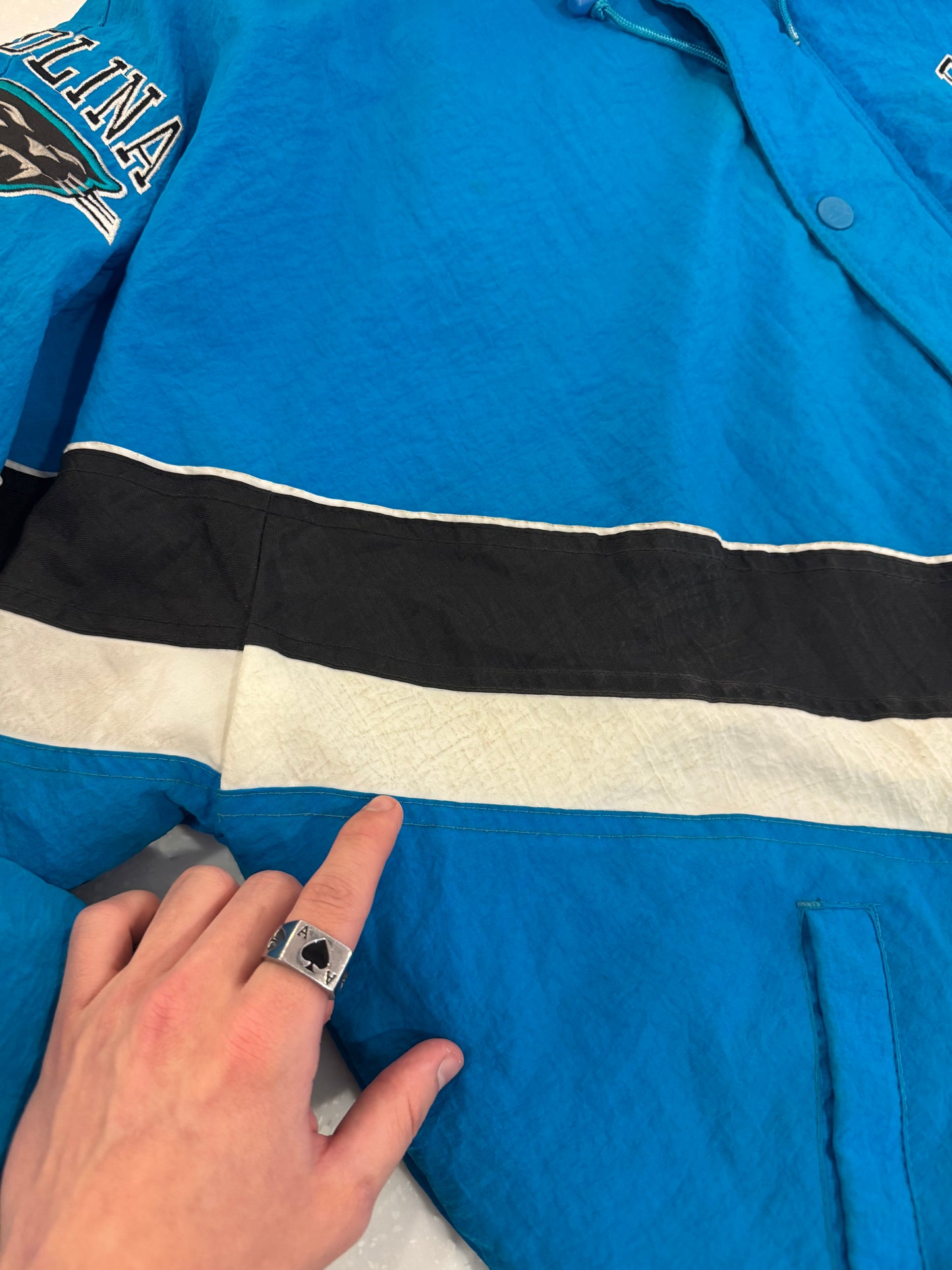 90s Carolina Panthers NFL Pro Line Puffer Jacket  (XXXL)