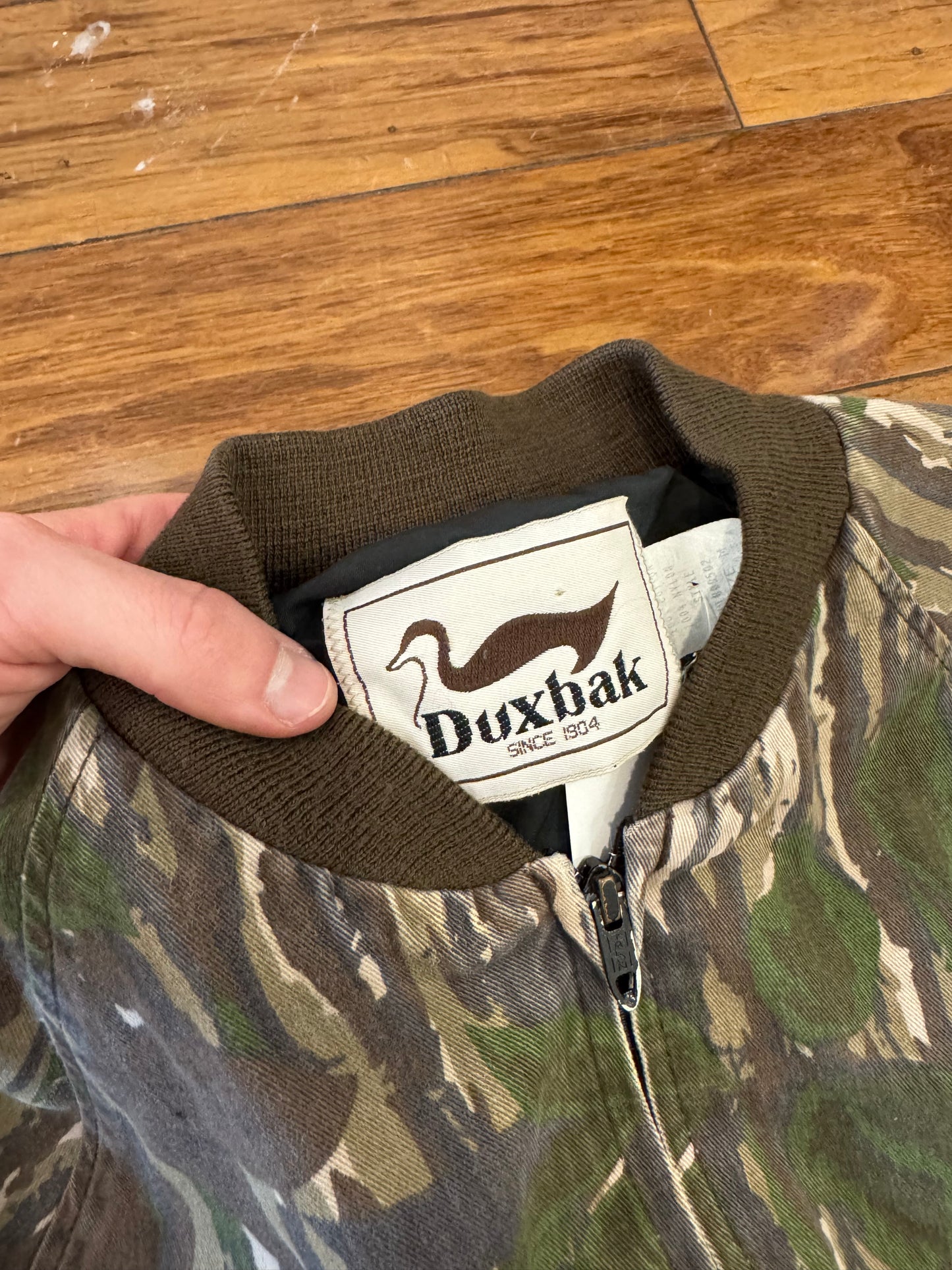 90s Camo Duxbak Zip Up Jacket (M)