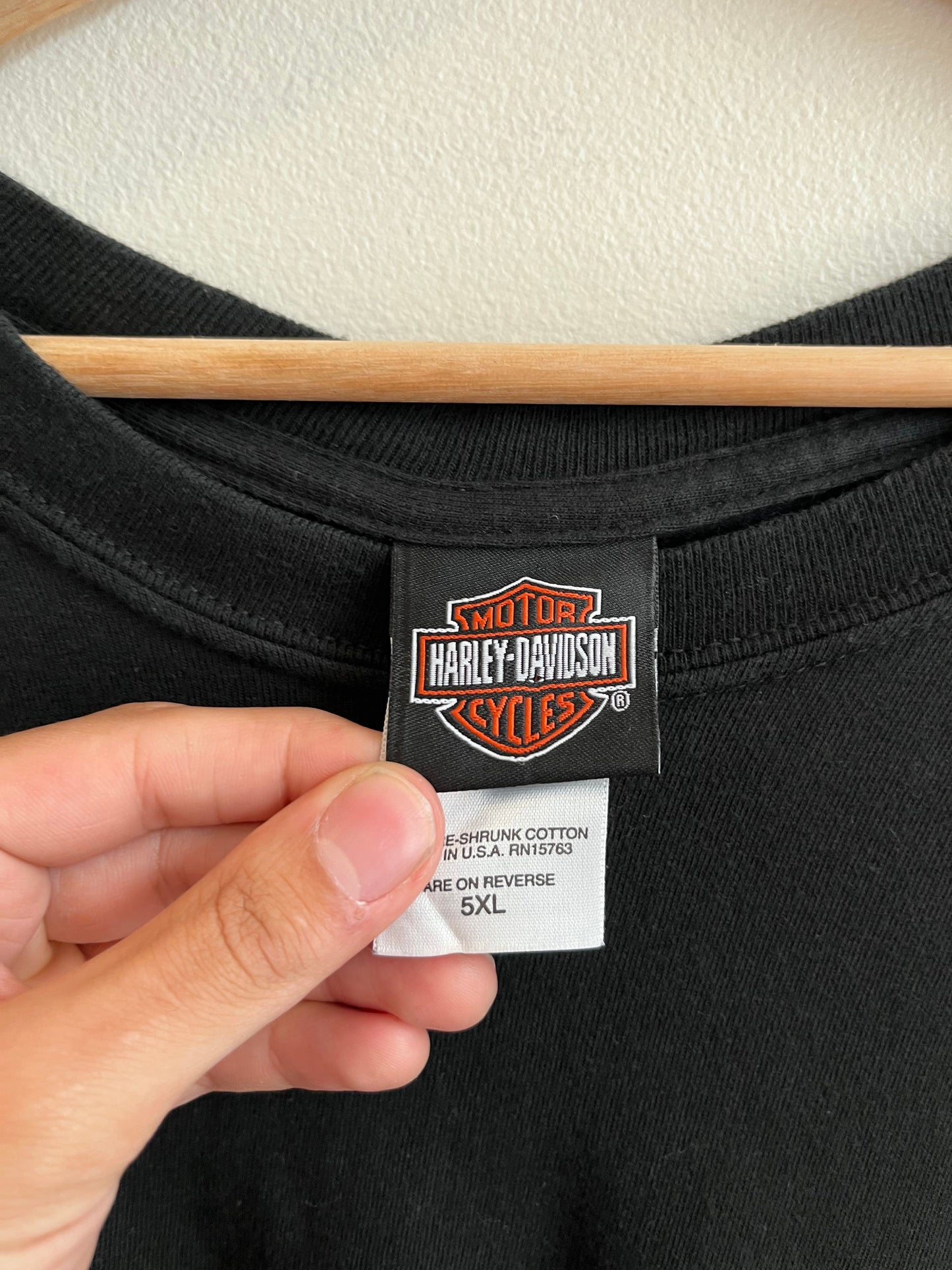 2002 Harley Davidson Motorcycle Skull Minnesota Pocket Tee (XXL)