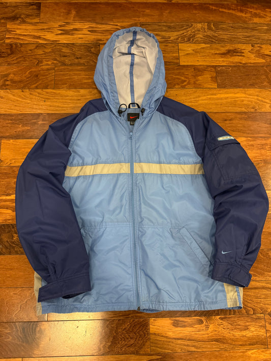 90s Nike Essential Swoosh Multi-Colored Vintage Windbreaker (XL)
