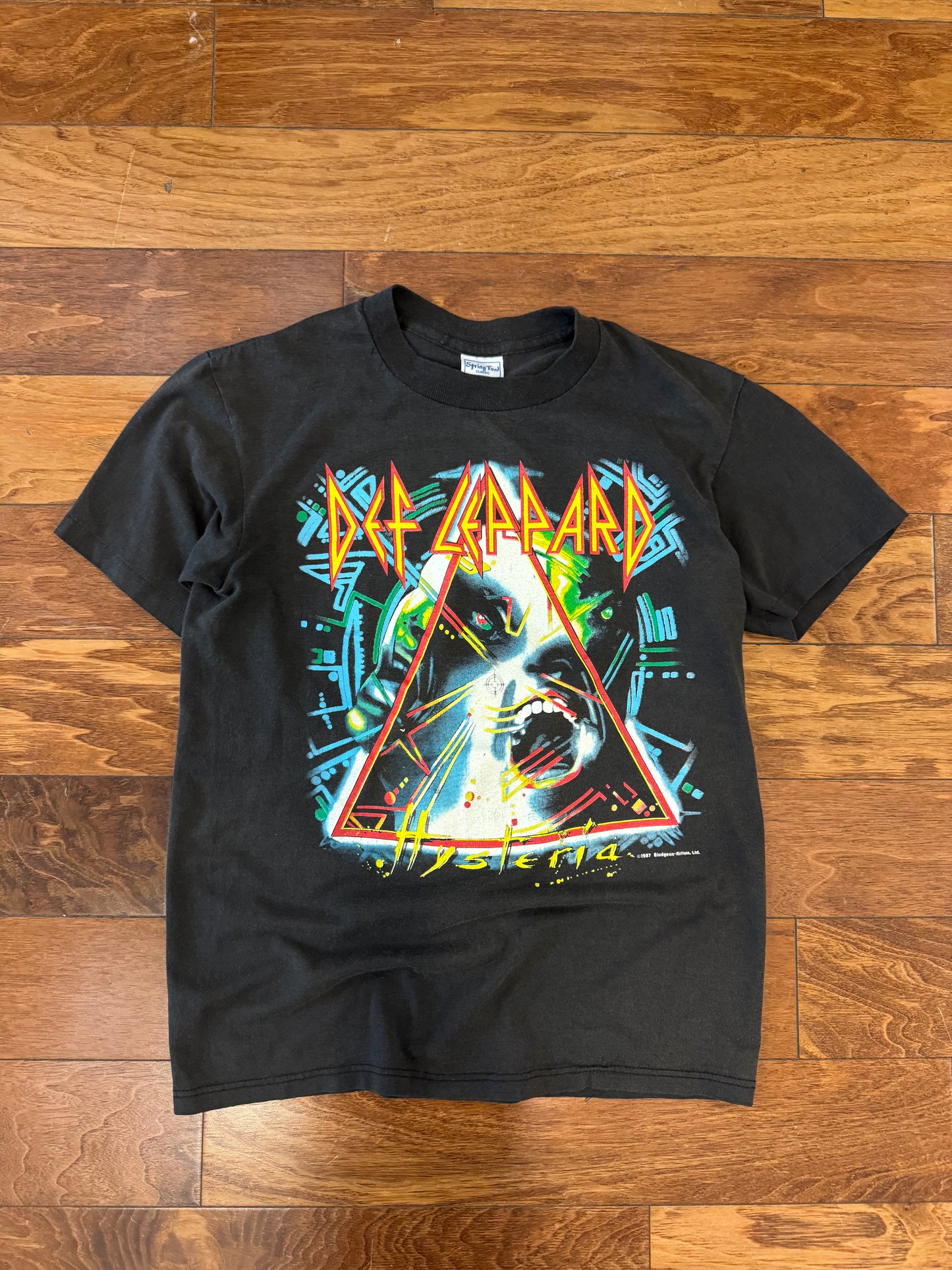 1987 Def Leppard Hysteria Vintage Music Tour Tee (M)