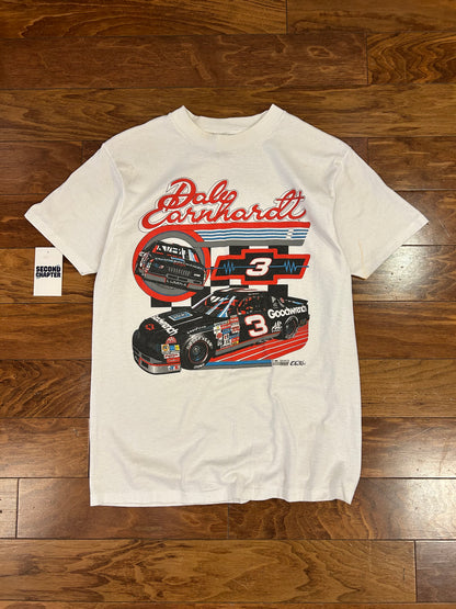 1991 Dale Earnhardt Vintage White Nascar Tee (M)
