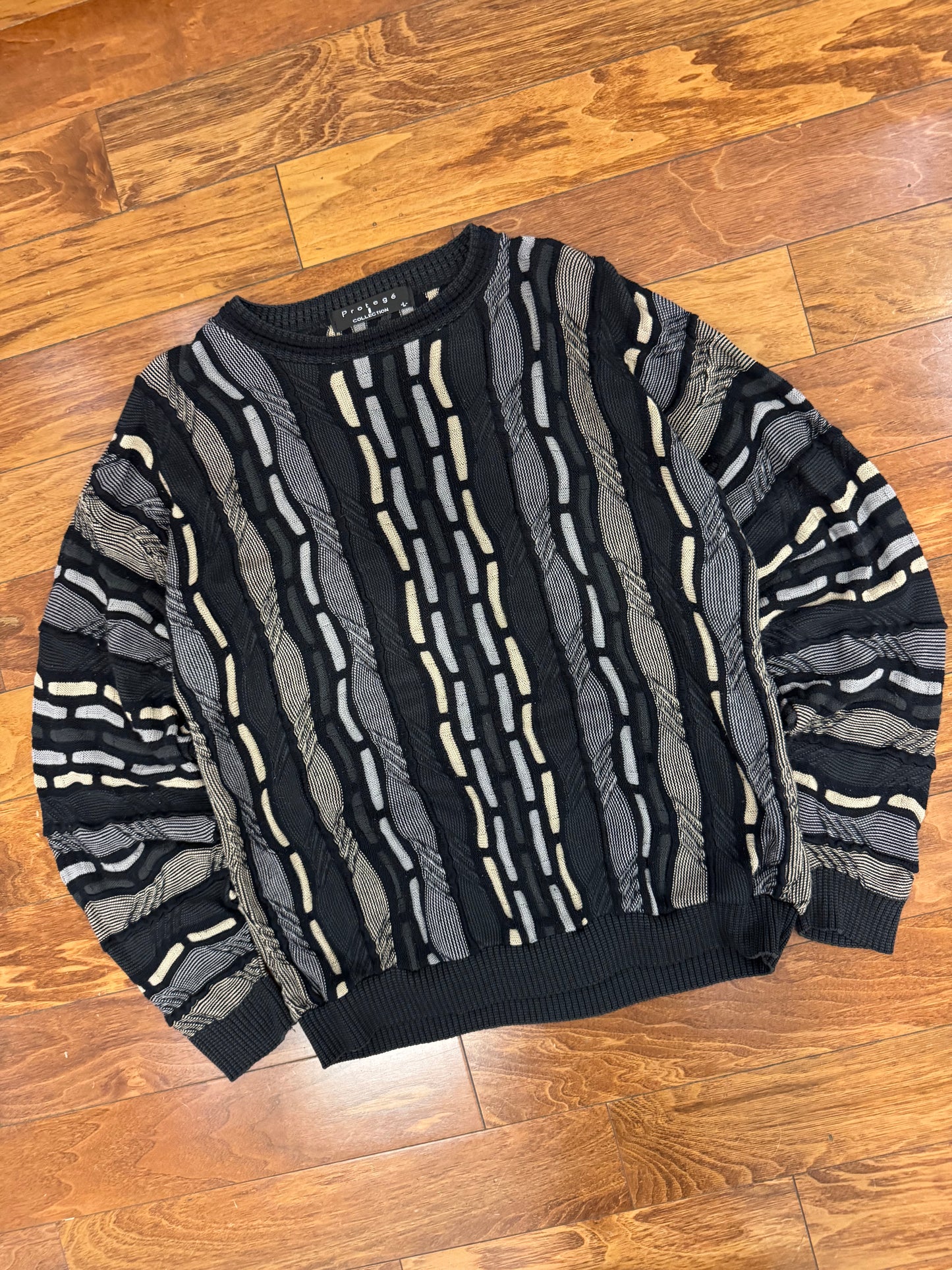 90s Protege 3D Knit Sweater (L)
