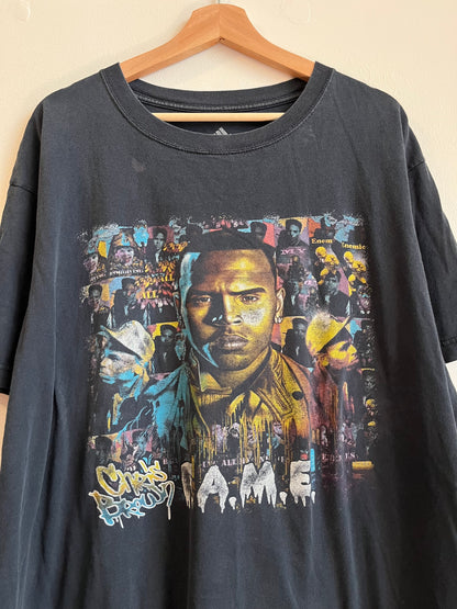 2011 Chris Brown Faded F.A.M.E Tour Graphic Tee (L)