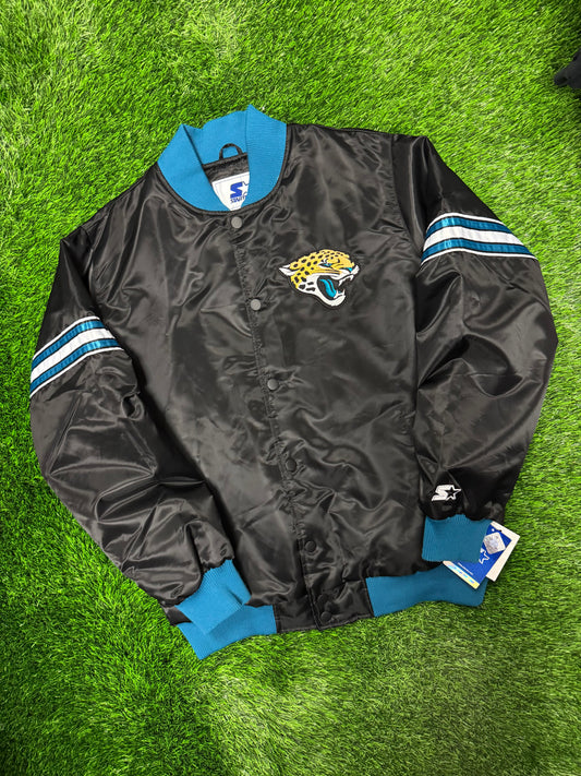00s Jacksonville Jaguars Vintage Starter Deadstock Satin Jacket (XL)
