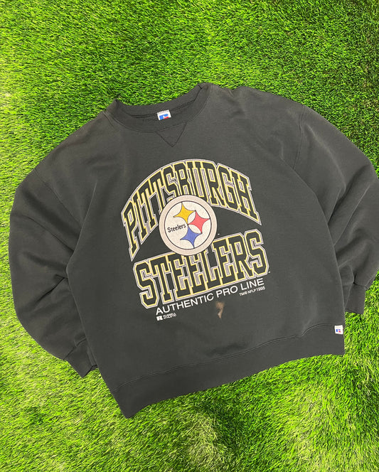 1995 Pittsburgh Steelers Russell Pro Line Crewneck (XL)