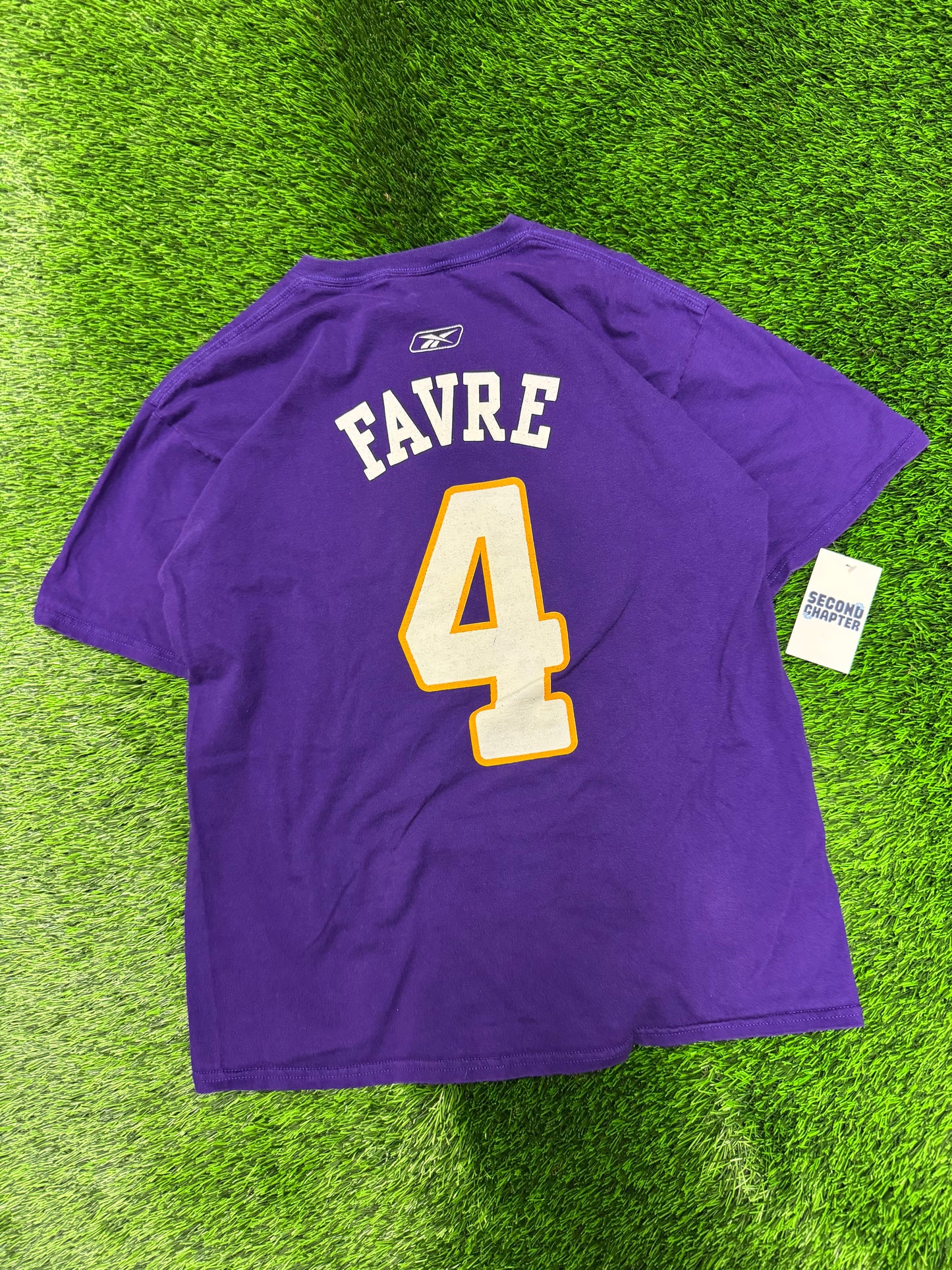 00s Minnesota Vikings Brett Favre #4 Jersey Tee (M)