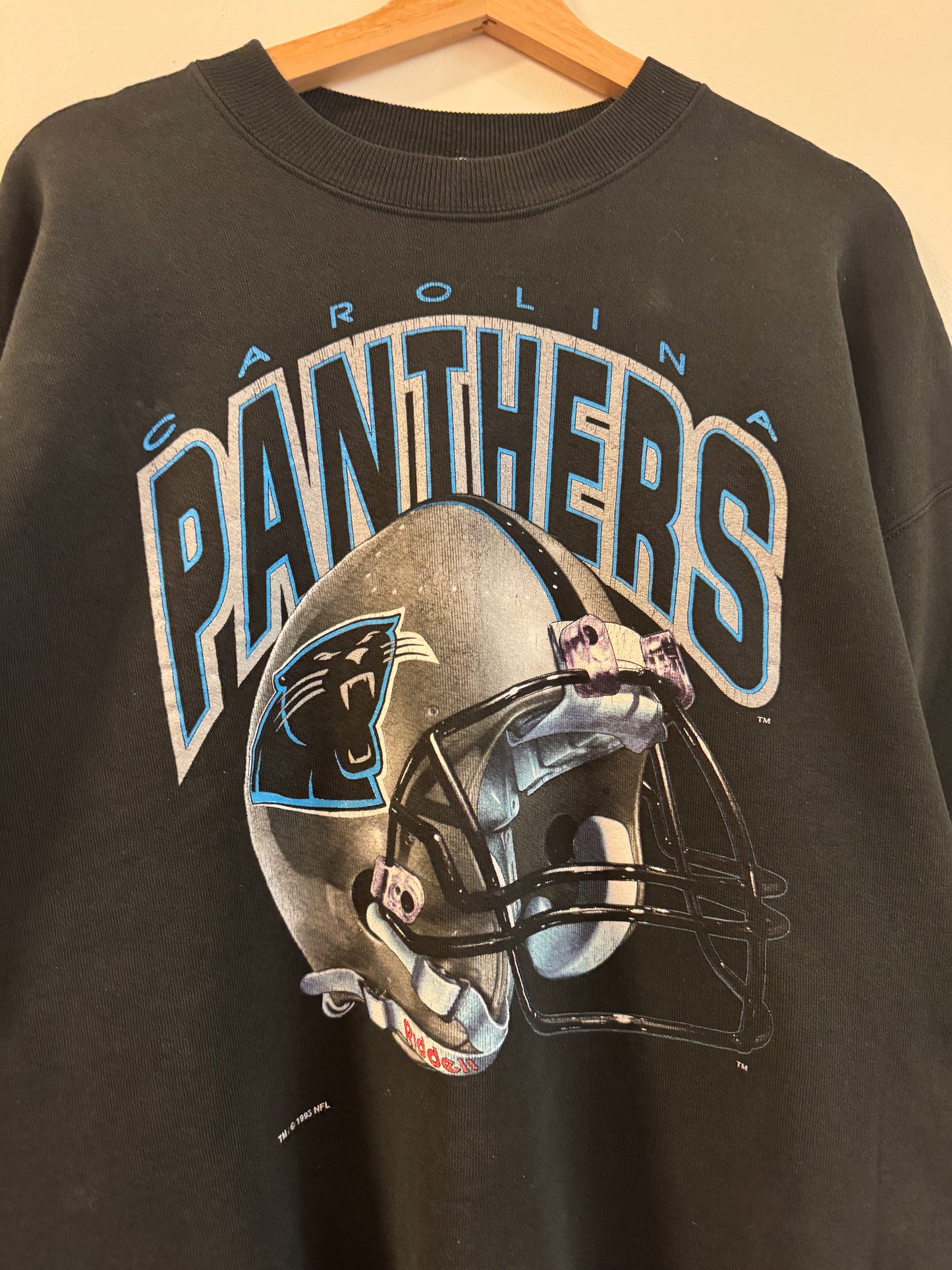 1996 Carolina Panthers Salem Helmet Crewneck (XL)