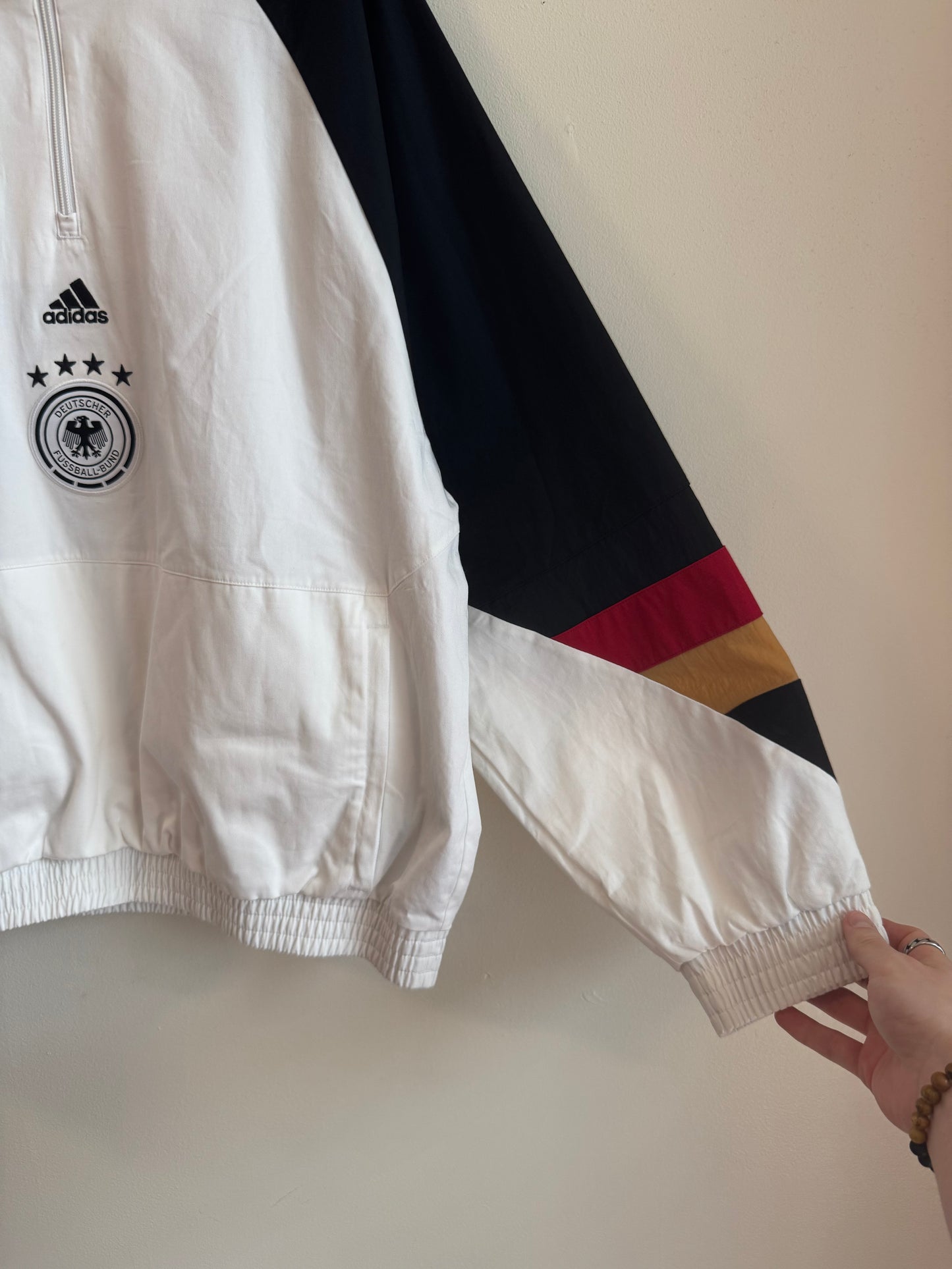 2022 Germany Soccer Adidas Quarter Zip Jacket (L)