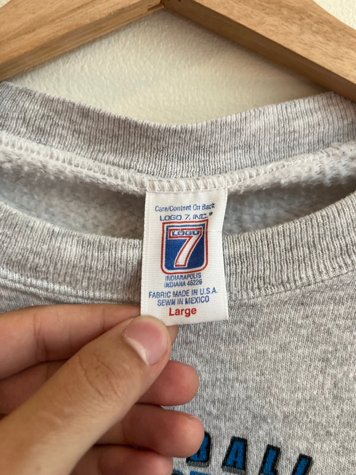 1996 Carolina Panthers Western Division Crewneck (L)