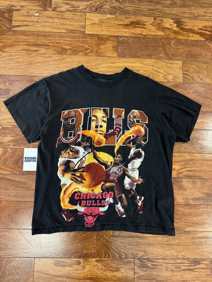 90s Chicago Bulls Pippen, Jordan, Rodman Vintage Rap Tee (XL)