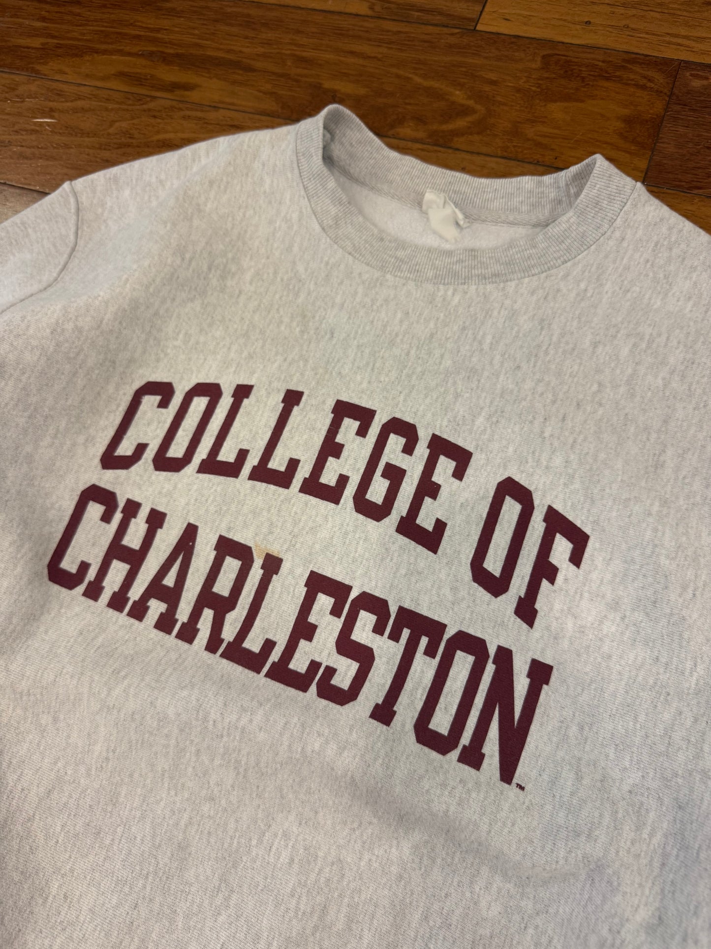 00s College of Charleston Spell Out Champion Crewneck (XL)