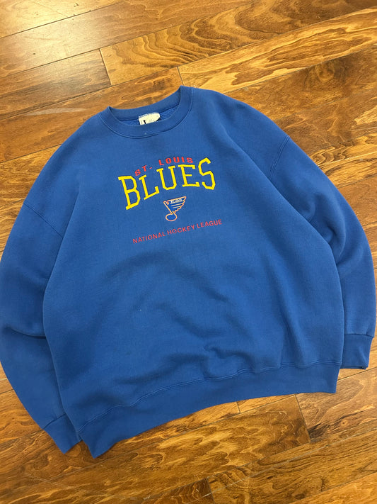 90s St. Louis Blues Vintage NHL Lee Crewneck (XXL)