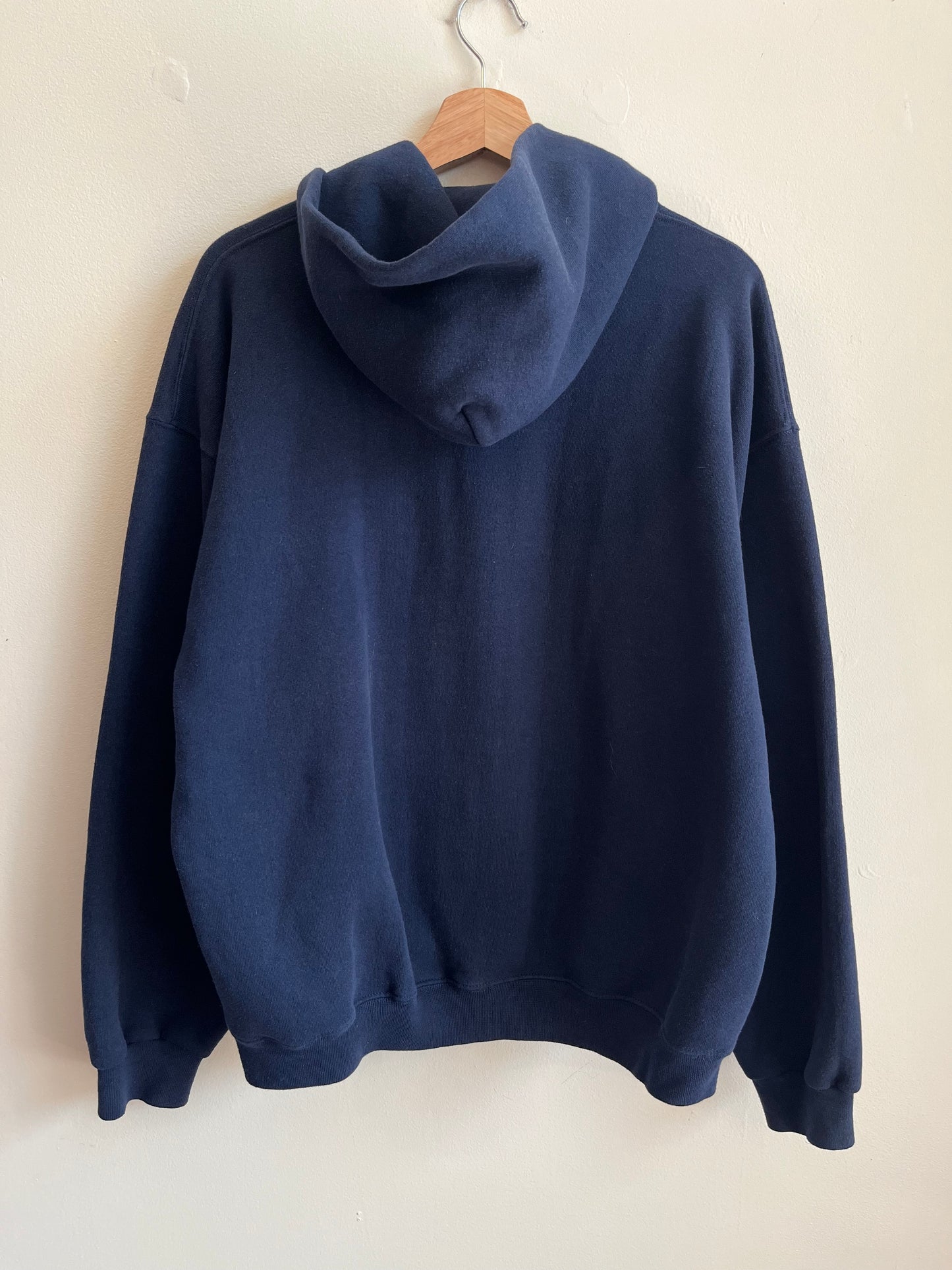 00s Russell Full Zip Y2K Navy Hoodie (L)