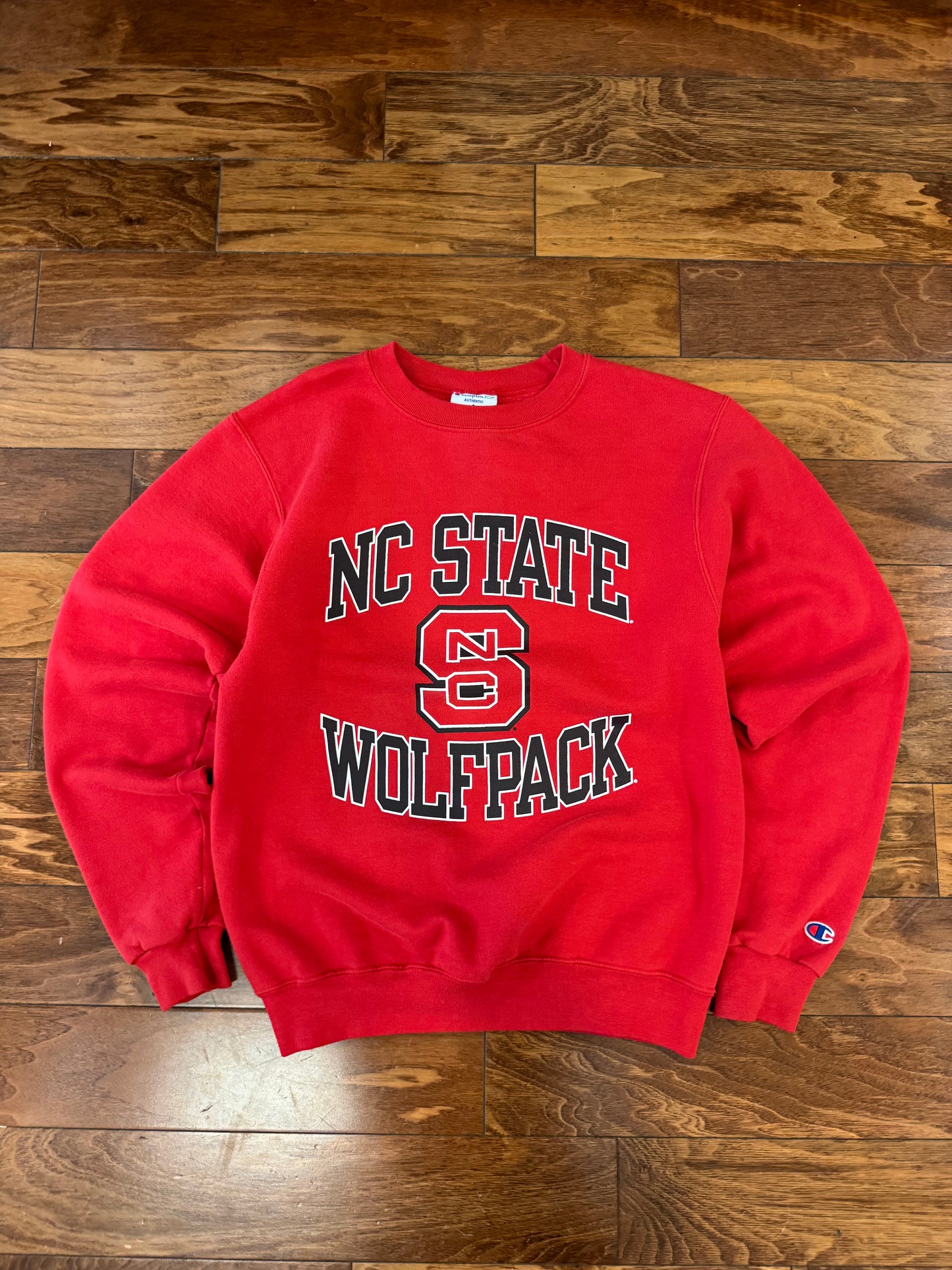00s NC State University (NCSU) Champion Spell Out Crewneck (S)